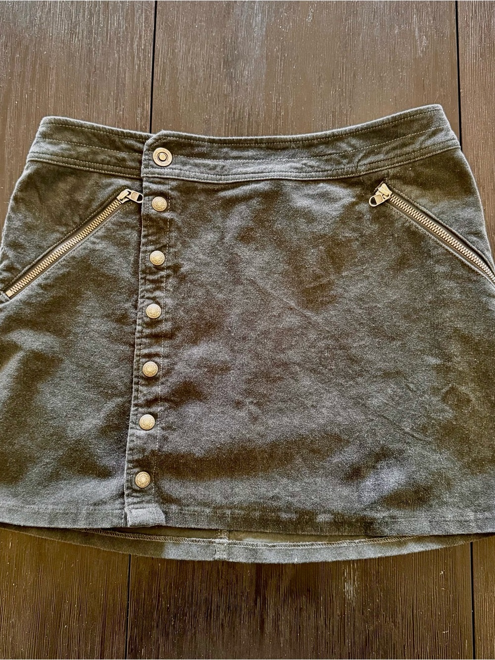 Kuhl Blue Grey Gorpcore Lightweight Quick Dry Pockets Hiking Corduroy Skirt 6